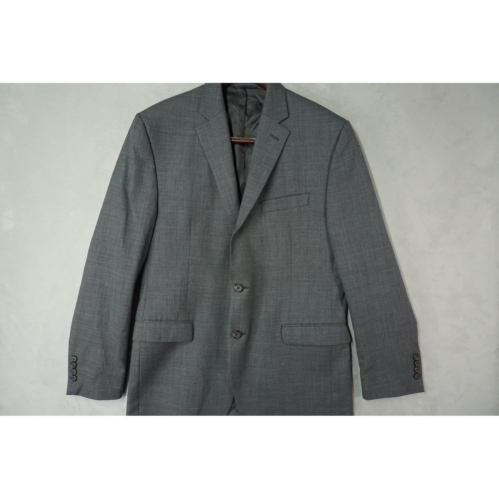 Lauren Ralph Lauren Blazer Mens 40R‎ Gray 100% Wool Suit Jacket Sport Coat